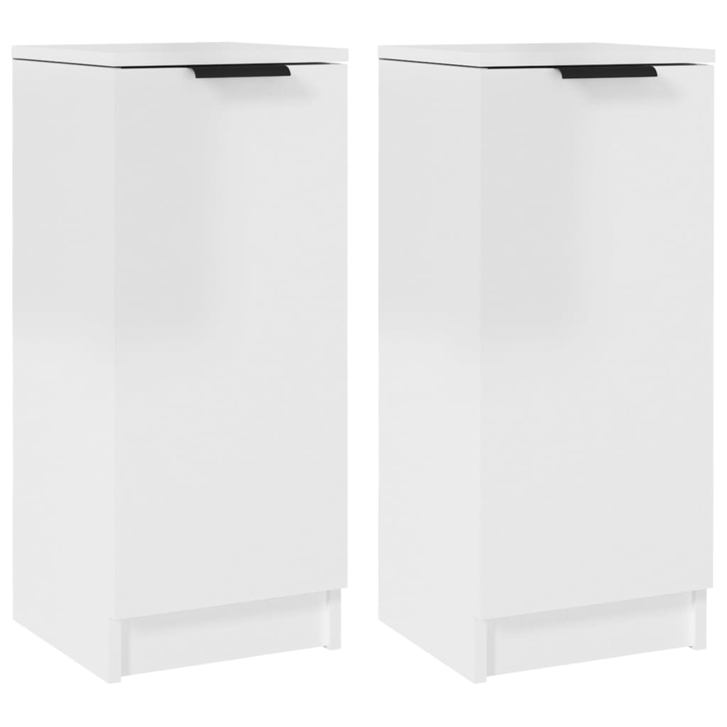 vidaXL Dressoirs 2 st 30x30x70 cm bewerkt hout grijs sonoma eikenkleur