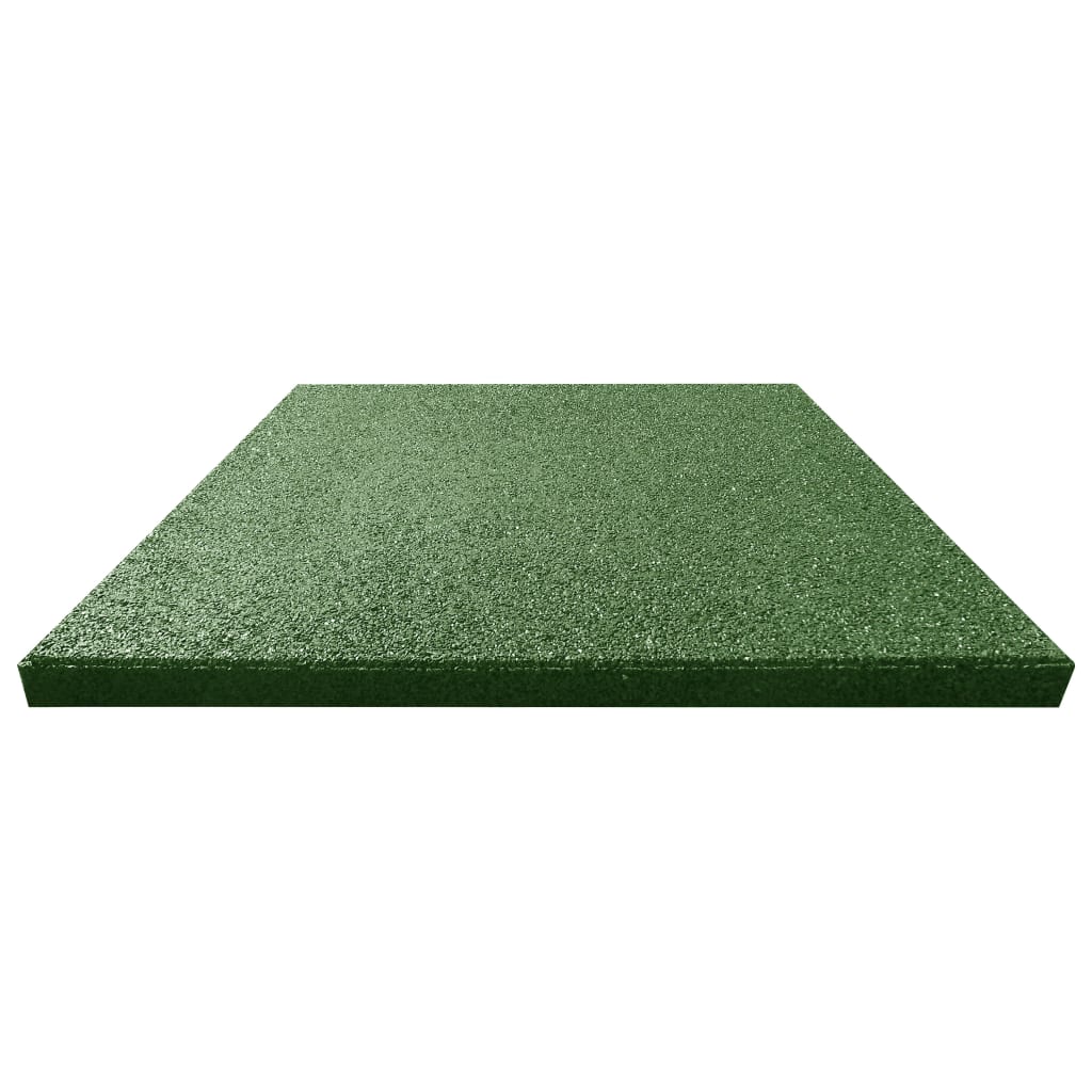 vidaXL Valtegels 24 st 50x50x3 cm rubber groen