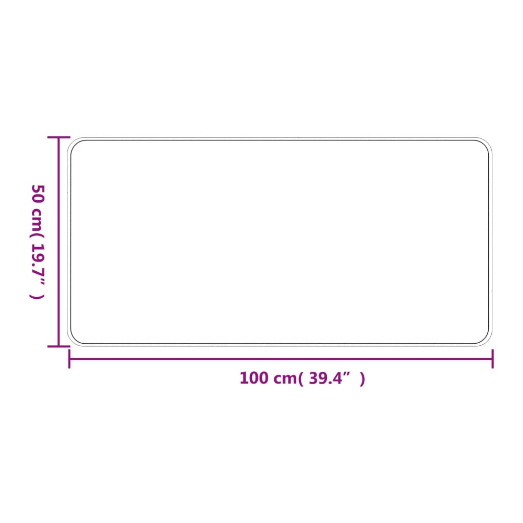 vidaXL Tapijtloper 50x100 cm sisal-look zandkleurig