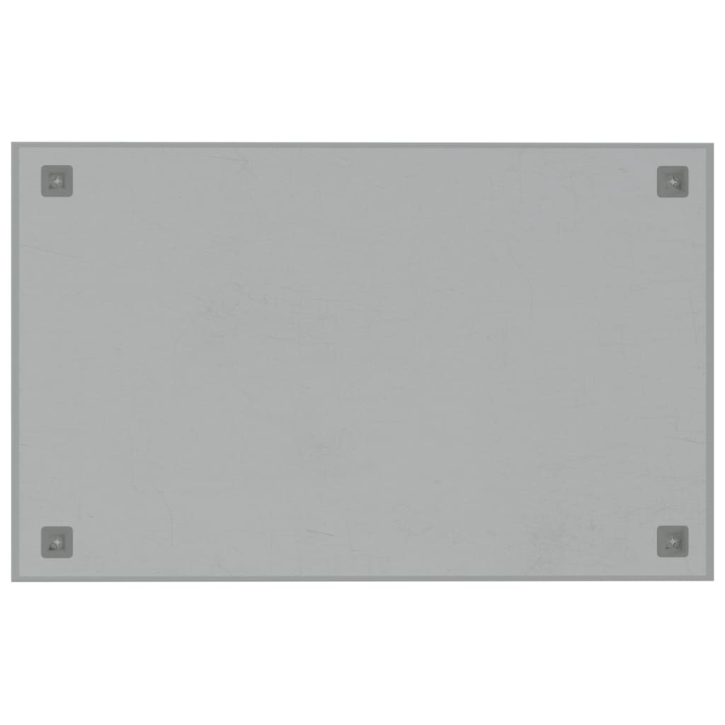 vidaXL Magneetbord voor aan de wand 80x50 cm gehard glas wit