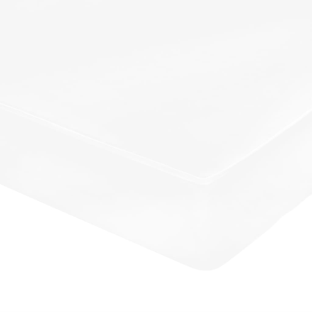vidaXL Slaapbank met matras en USB stof crèmekleurig 90x200 cm