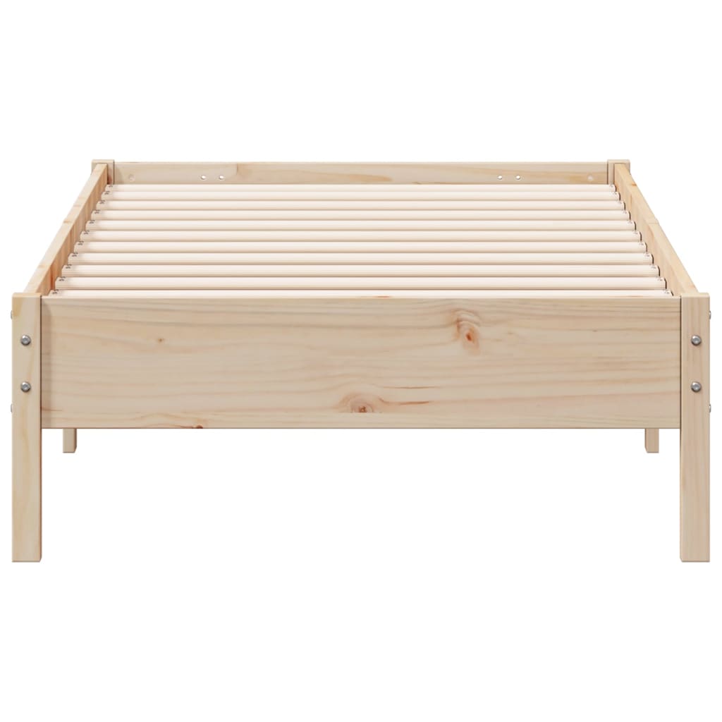 vidaXL Bedframe zonder matras massief grenenhout 75x190 cm