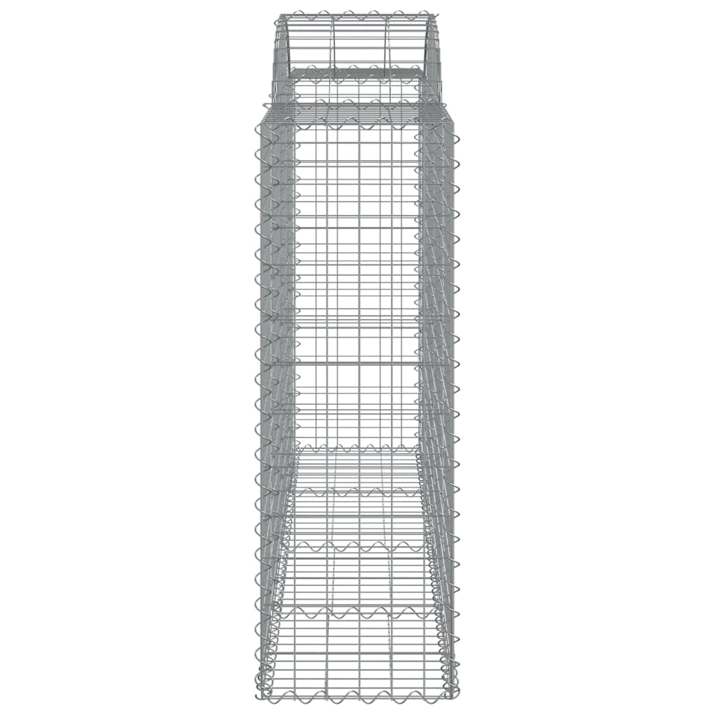 vidaXL Schanskorven 4 st gewelfd 200x50x120/140 cm ijzer