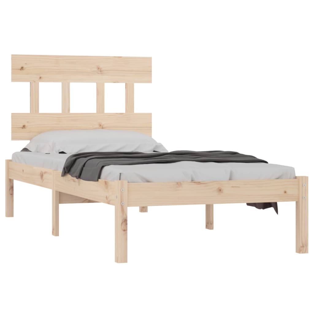 vidaXL Bedframe massief hout 100x200 cm