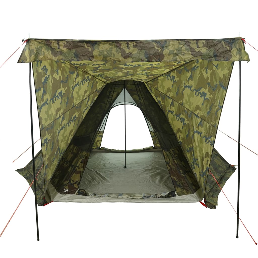 vidaXL Tipitent 6-persoons camouflage waterdicht