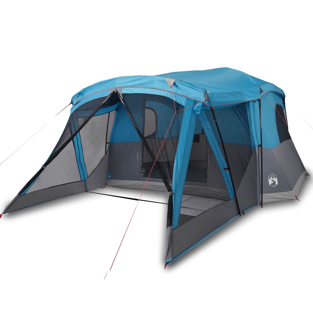 vidaXL Tent met luifel 4-persoons waterdicht blauw