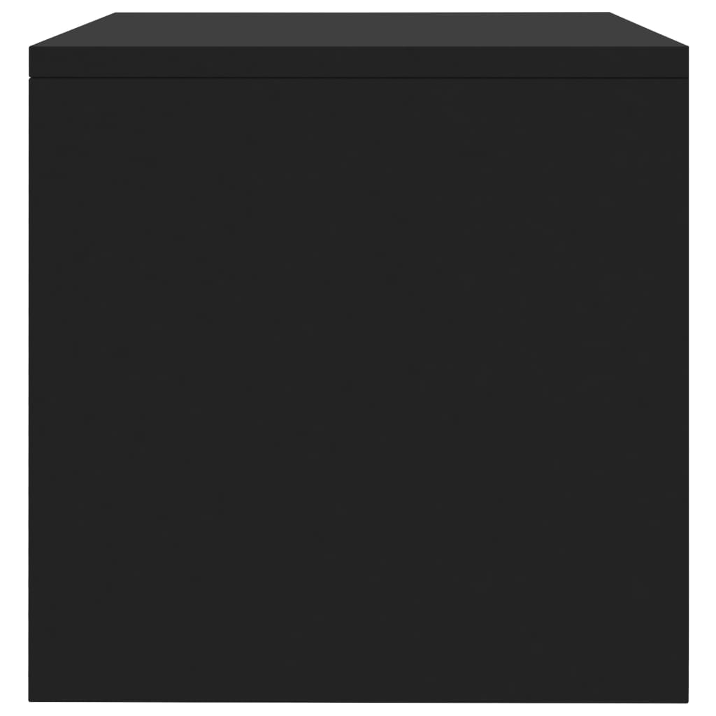 vidaXL Nachtkastje 40x30x30 cm bewerkt hout zwart