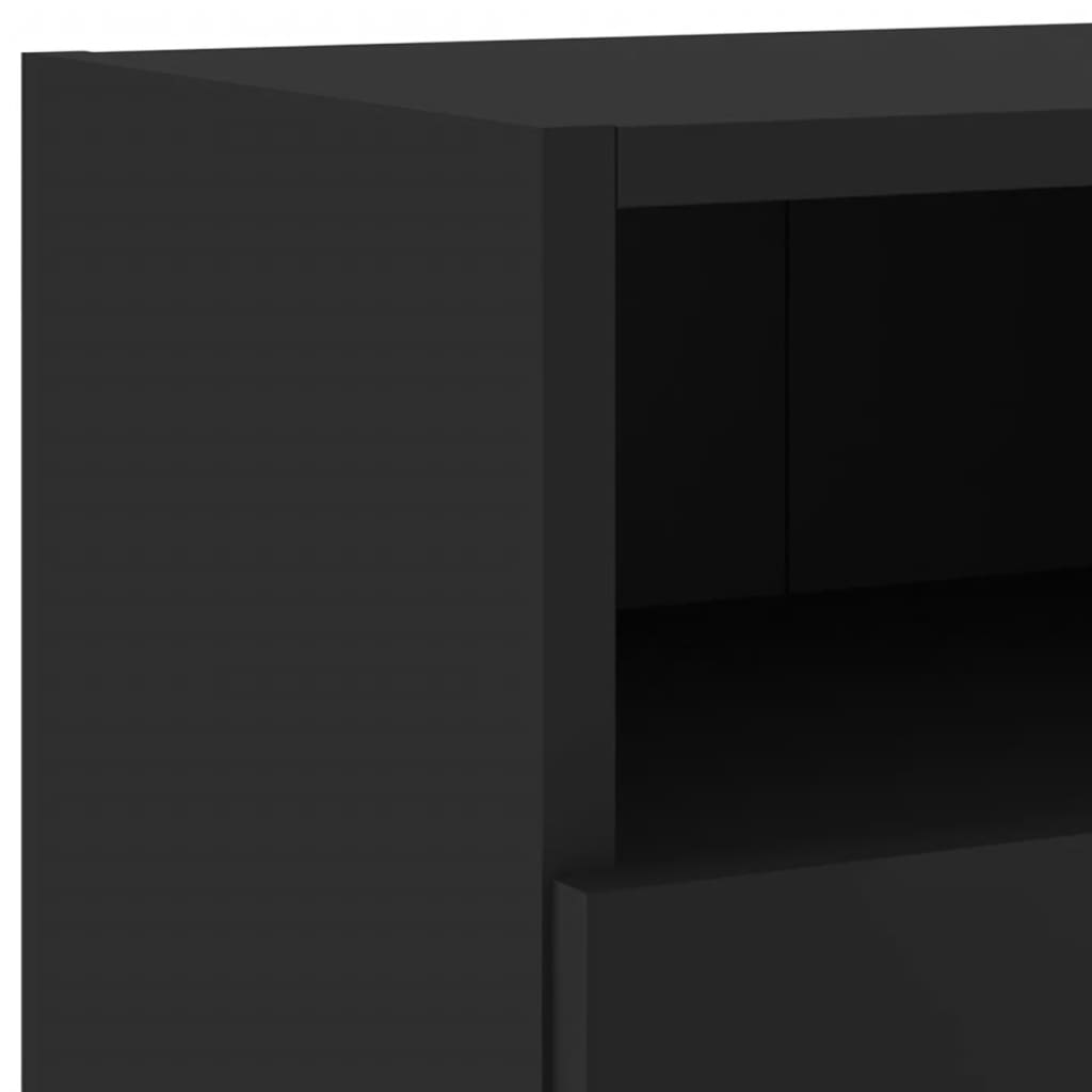 vidaXL Tv-wandmeubelmeubelen 5 st bewerkt hout zwart