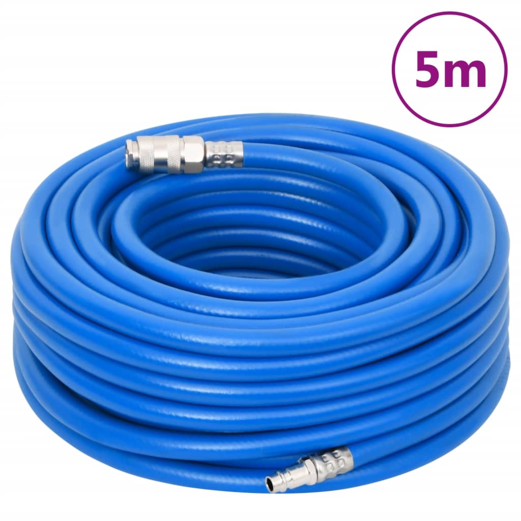 vidaXL Luchtslang 0,7'' 5 m PVC blauw