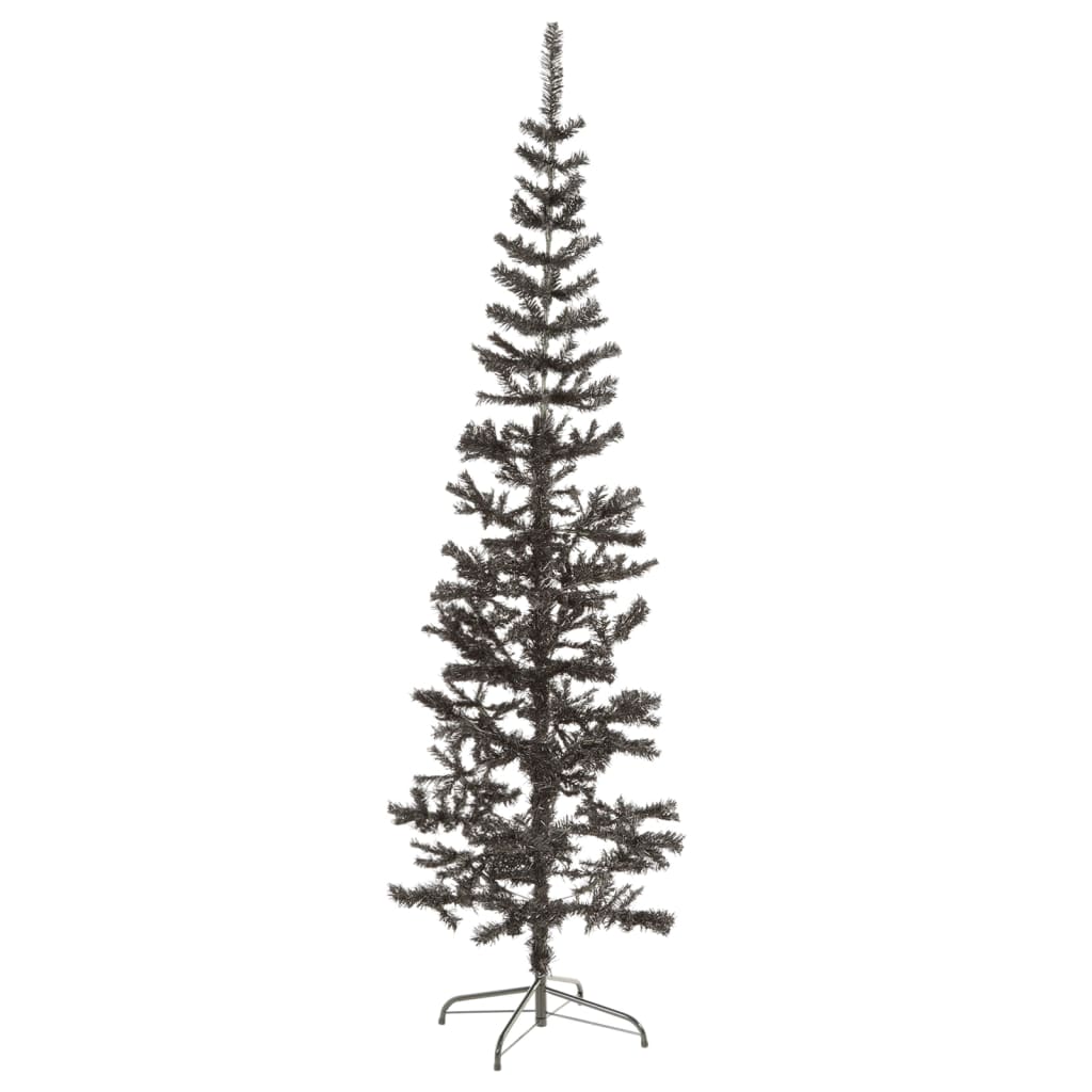 vidaXL Kerstboom smal 180 cm zwart