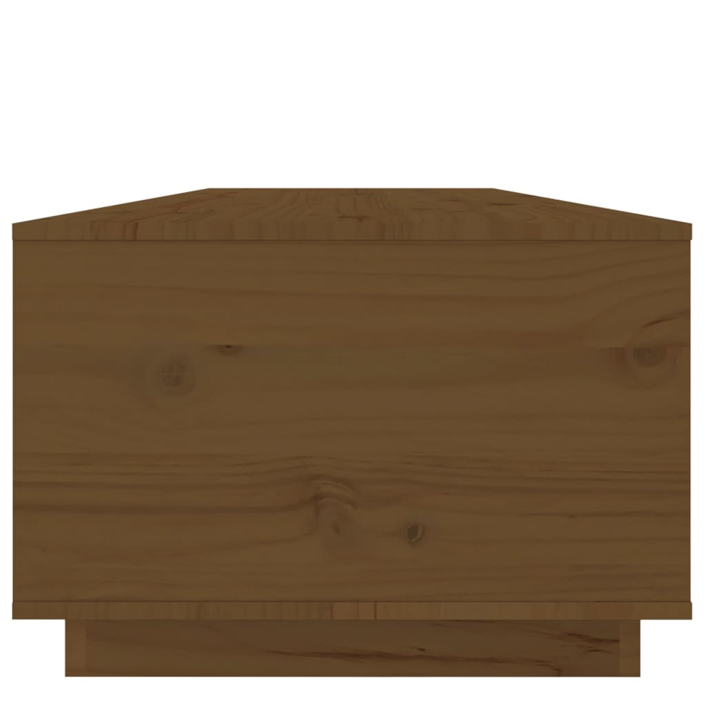 vidaXL Salontafel 100x50x35 cm massief grenenhout honingbruin
