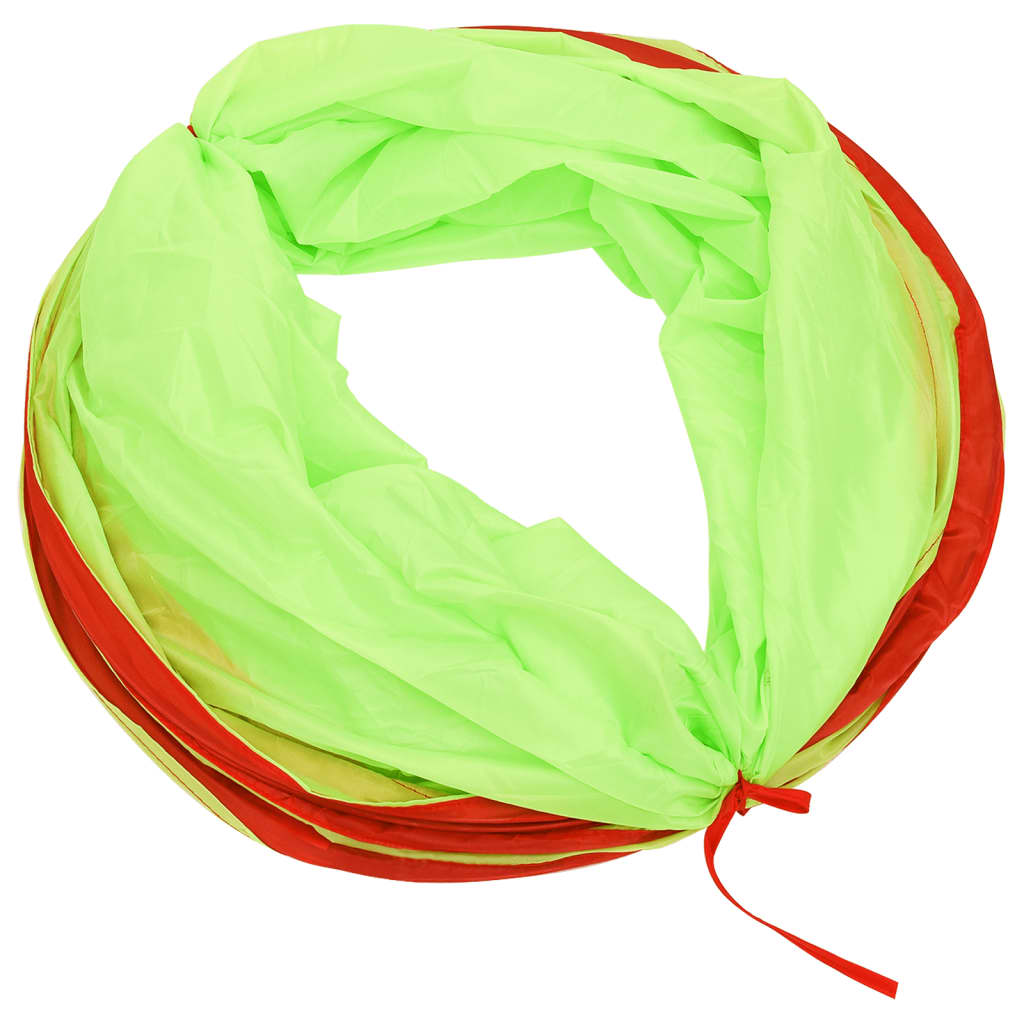 vidaXL Kinderspeeltunnel met 250 ballen 175 cm polyester groen