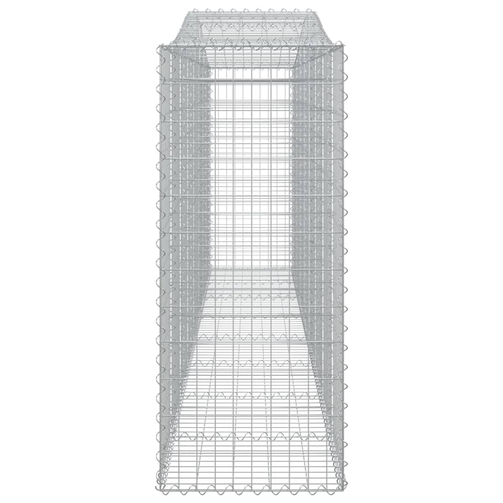 vidaXL Schanskorven 3 st gewelfd 400x50x120/140 cm ijzer