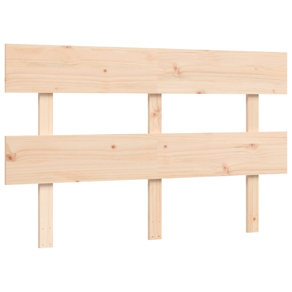 vidaXL Bedframe met hoofdbord massief hout 140x200 cm