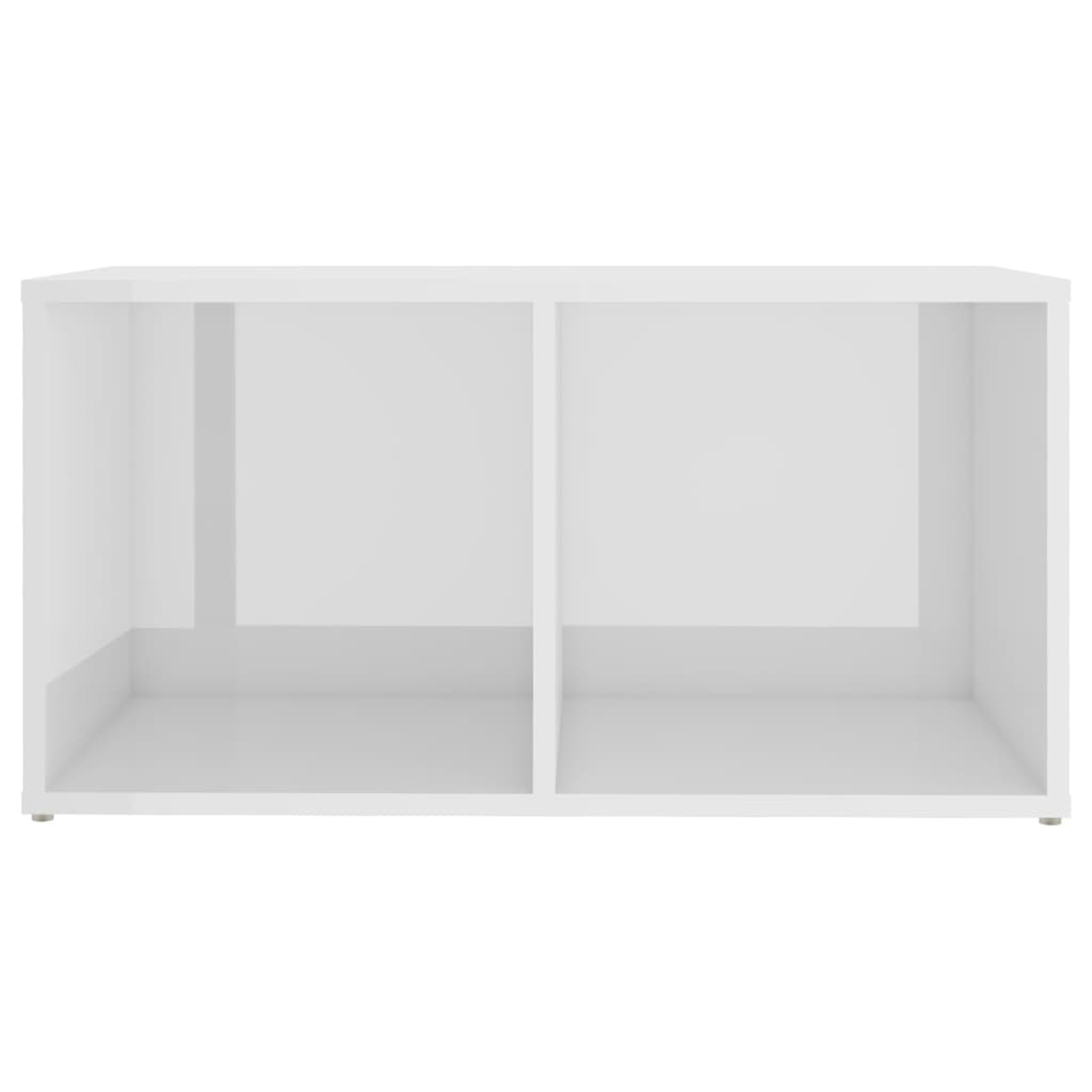 vidaXL Tv-meubelen 2 st 72x35x36,5 cm bewerkt hout hoogglans wit