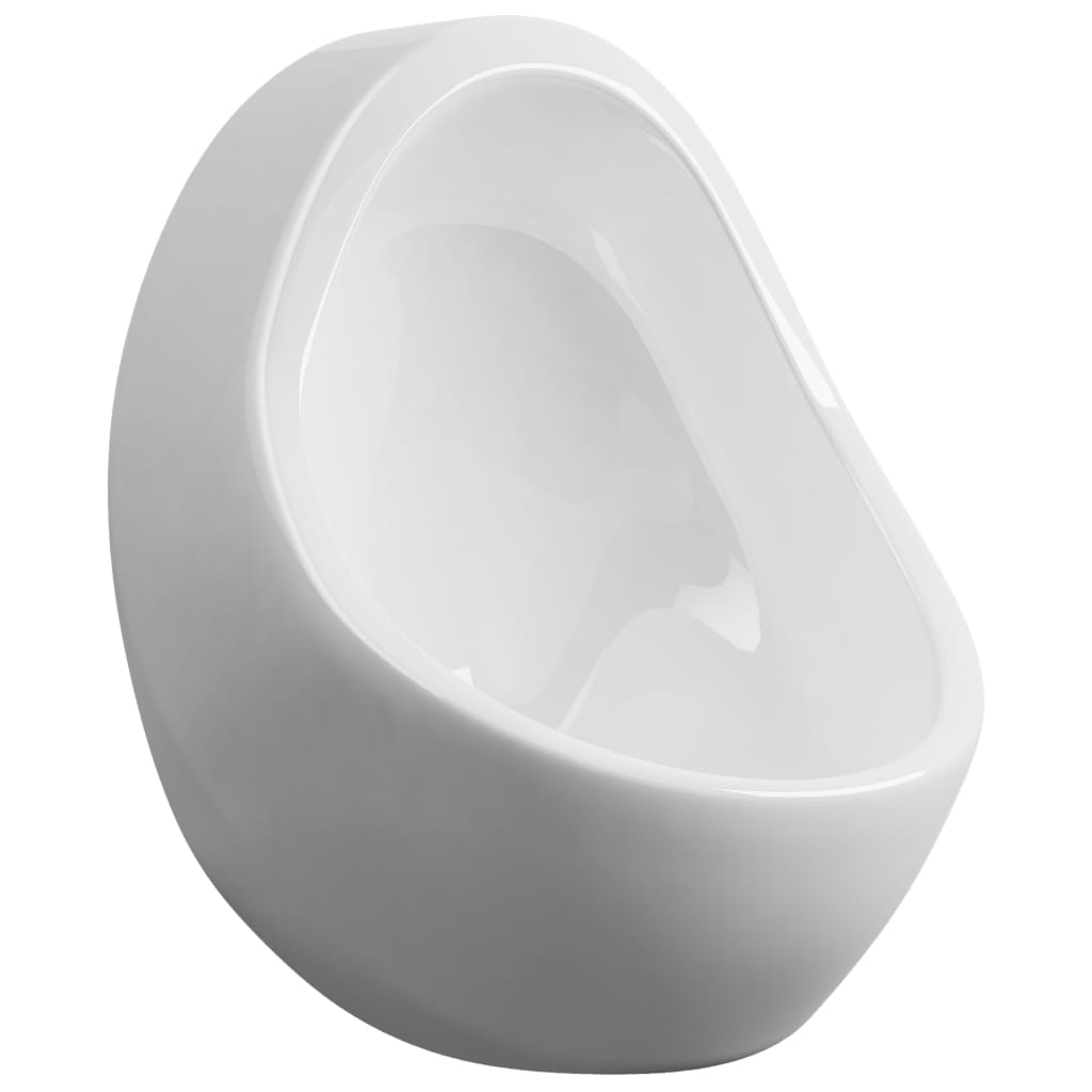 Aqualine Urinoir met boveninlaat wit keramisch Aqualine Urinoir met boveninlaat wit keramisch