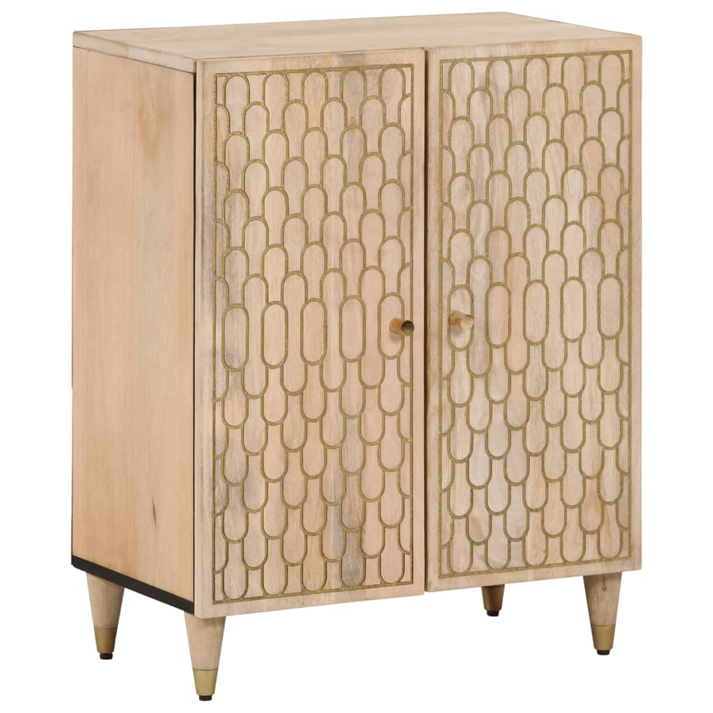Bijzetkast 60x33x75 cm massief mangohout kopen