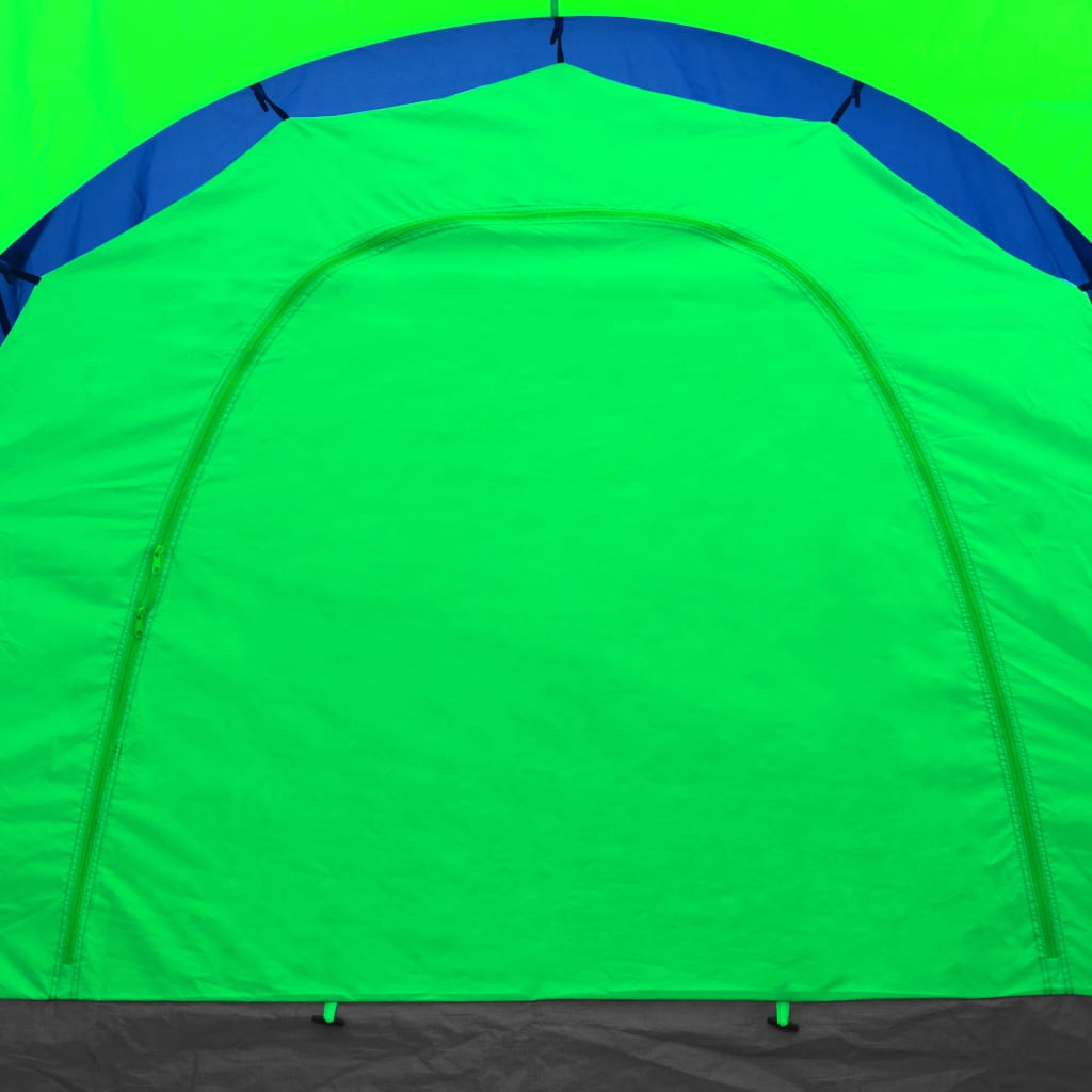 vidaXL Tent 9-persoons polyester blauw en groen