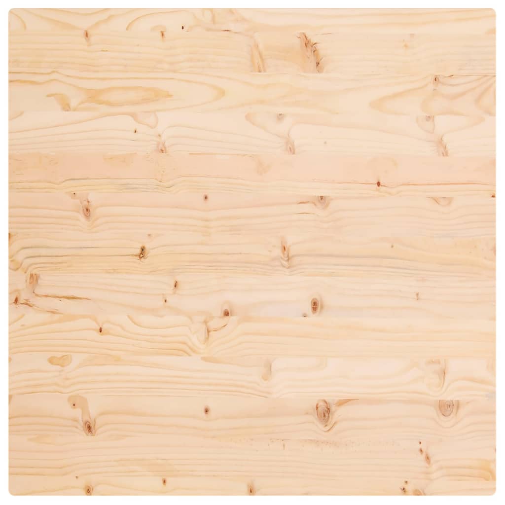 vidaXL Tafelblad vierkant 70x70x2,5 cm massief grenenhout