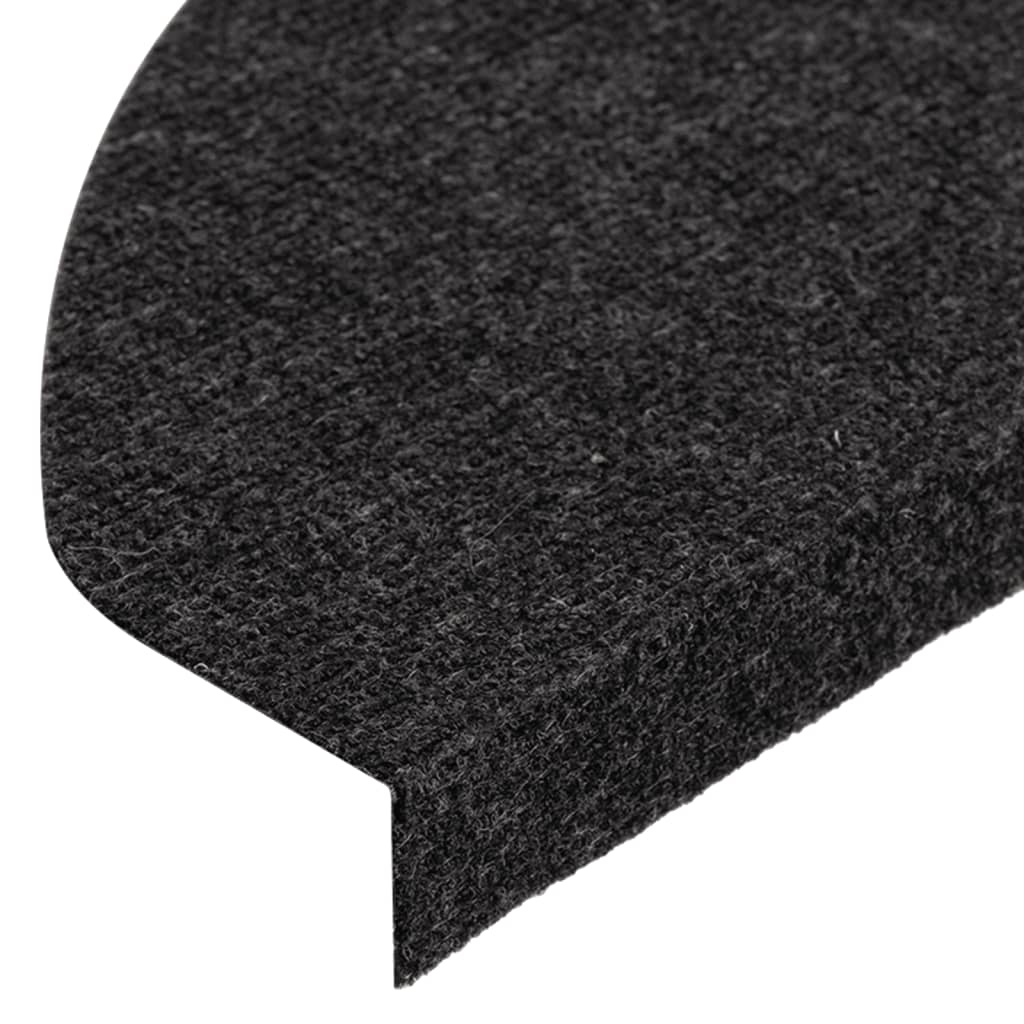 vidaXL Trapmatten zelfklevend 15 st 65x22,5x3,5 cm zwart