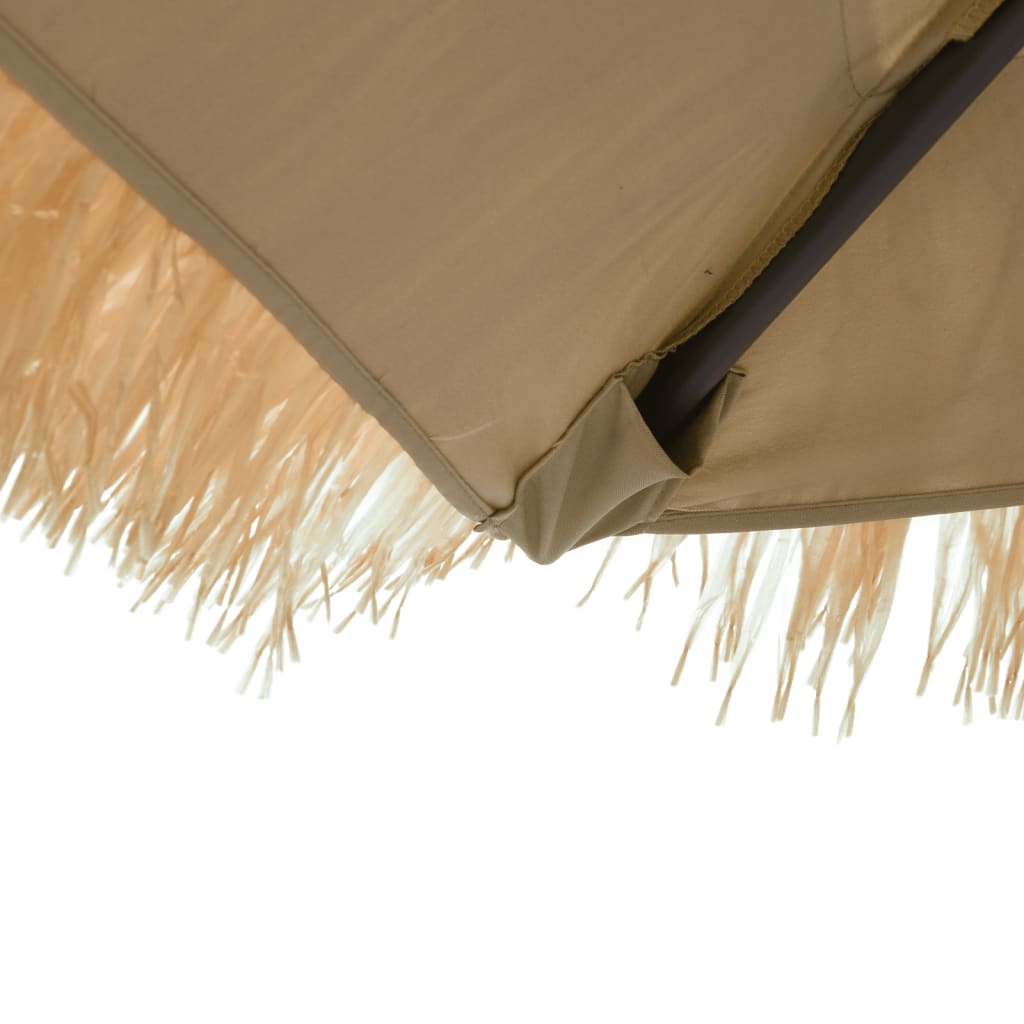 vidaXL Parasol met stalen paal 246x246x230 cm bruin