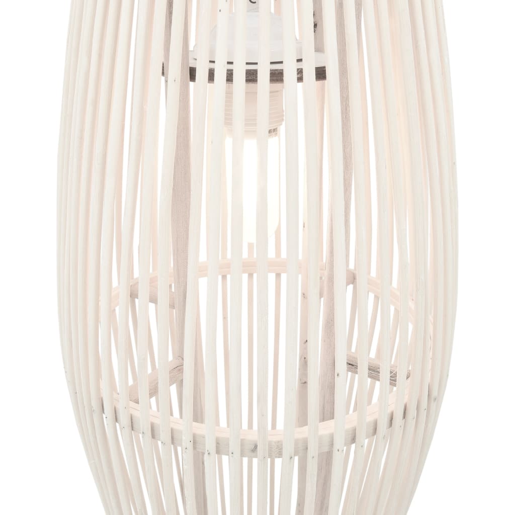 vidaXL Hanglamp ovaal 40 W E27 23x55 cm wilgen wit