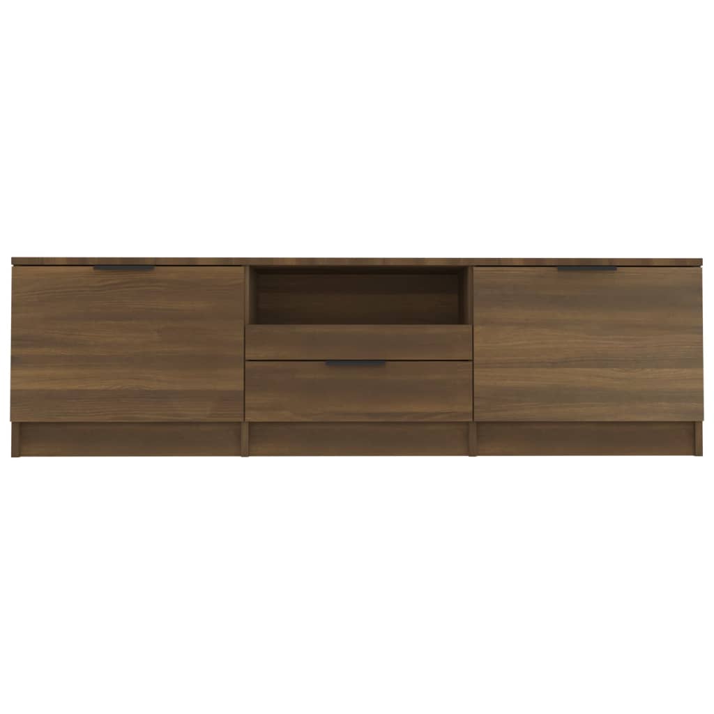 vidaXL Tv-meubel 140x35x40 cm bewerkt hout bruin eikenkleur