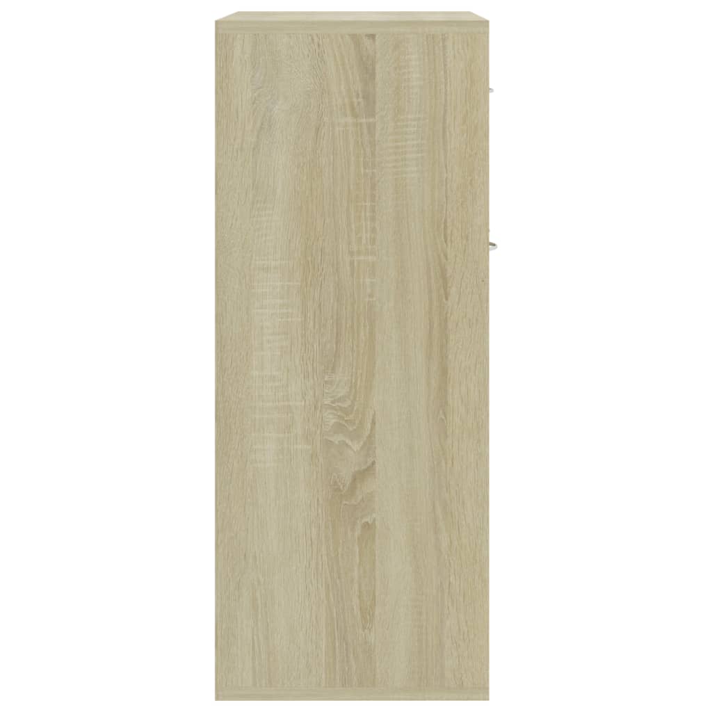 vidaXL Dressoir 60x30x75 cm bewerkt hout sonoma eikenkleurig