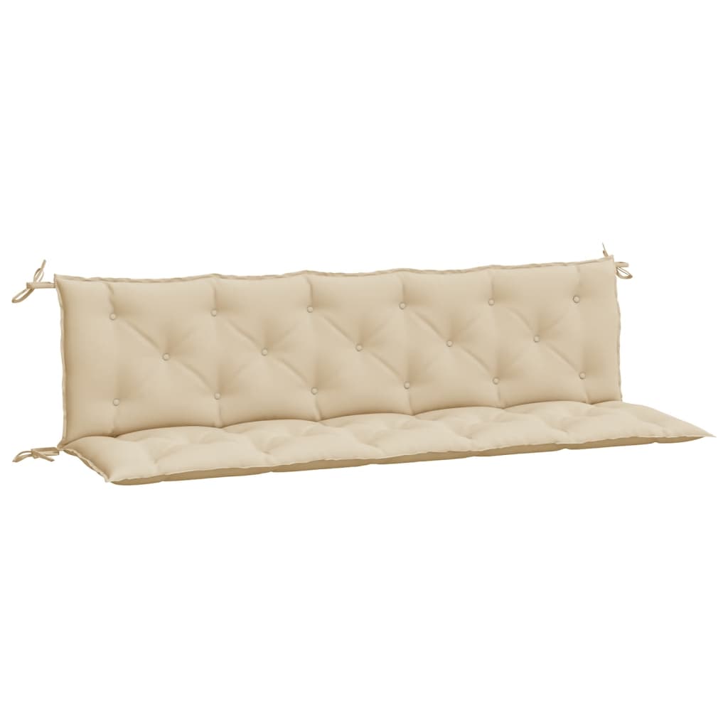 vidaXL Tuinbankkussens 2 st 180x50x7 cm oxford stof beige