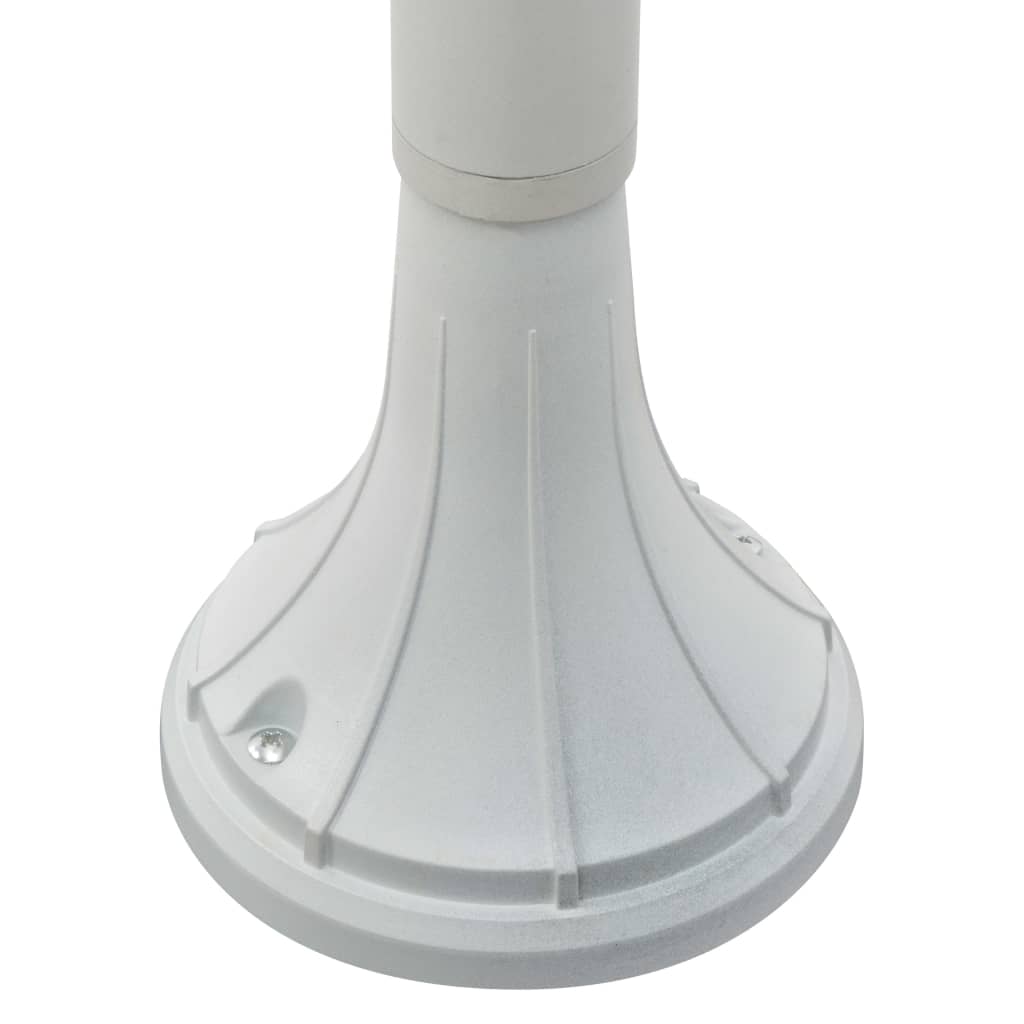 vidaXL Paalverlichting tuin E27 120 cm aluminium wit