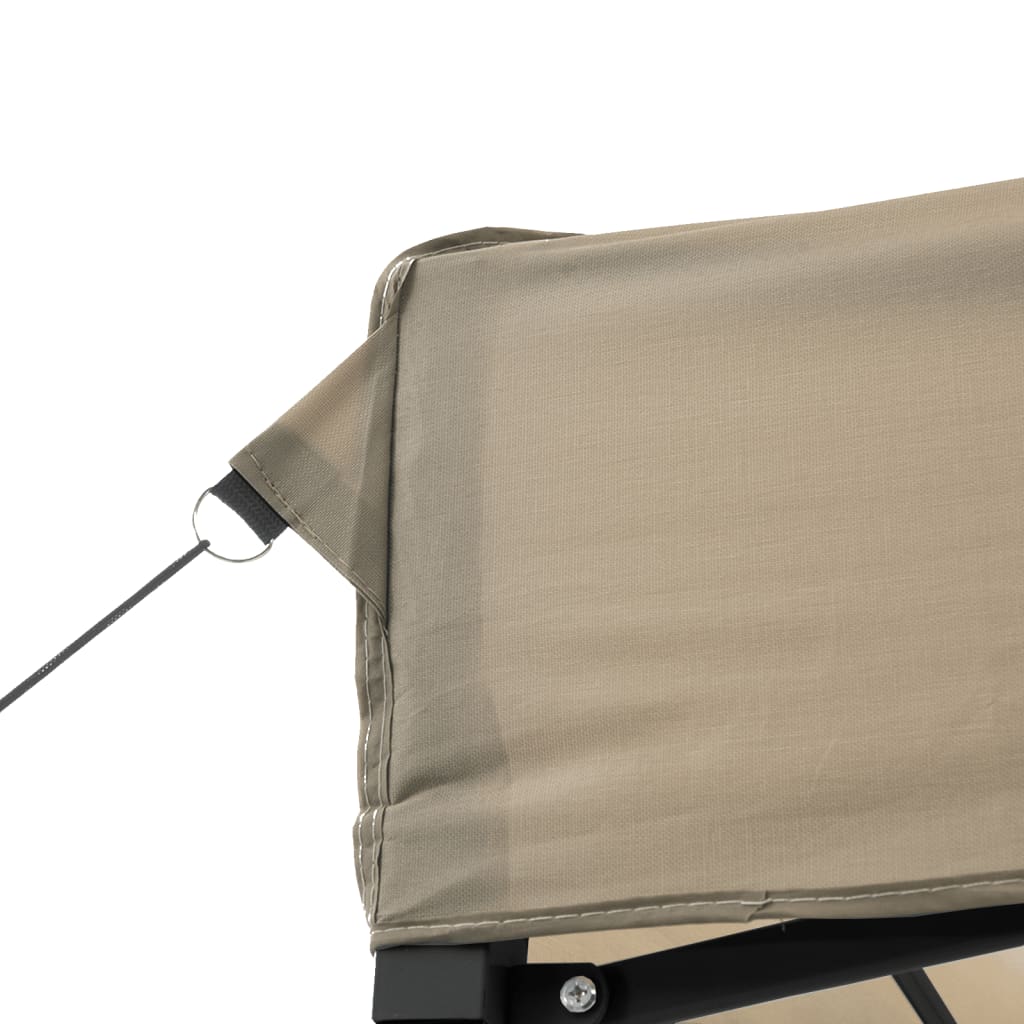 vidaXL Partytent inklapbaar pop-up 200x200x306 cm taupe