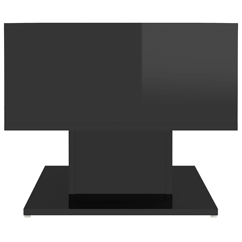 vidaXL Salontafel 103,5x50x44,5 cm spaanplaat hoogglans zwart