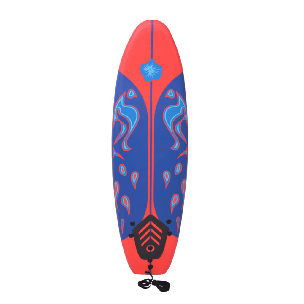 vidaXL Surfplank 170 cm blauw en rood