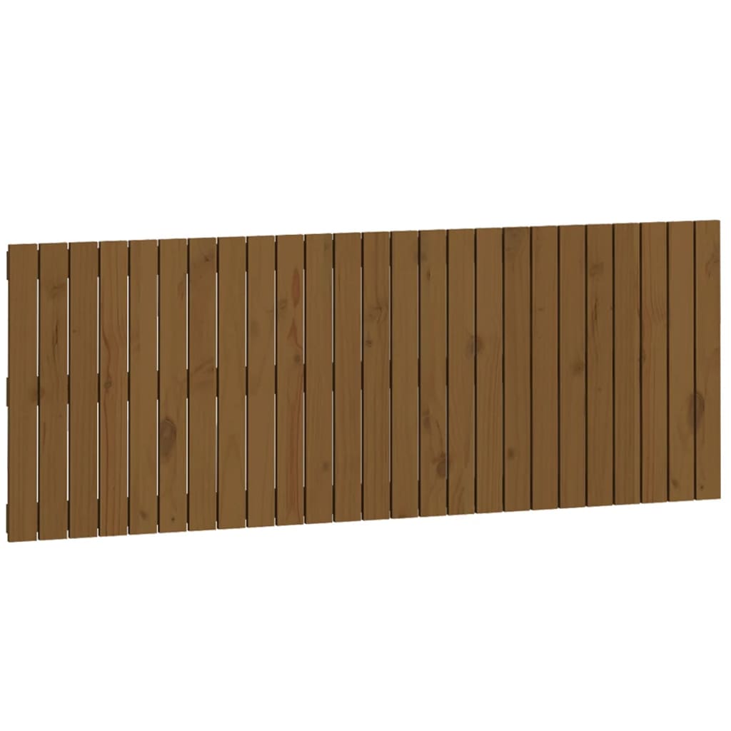 vidaXL Wandhoofdbord 159,5x3x60 cm massief grenenhout honingbruin