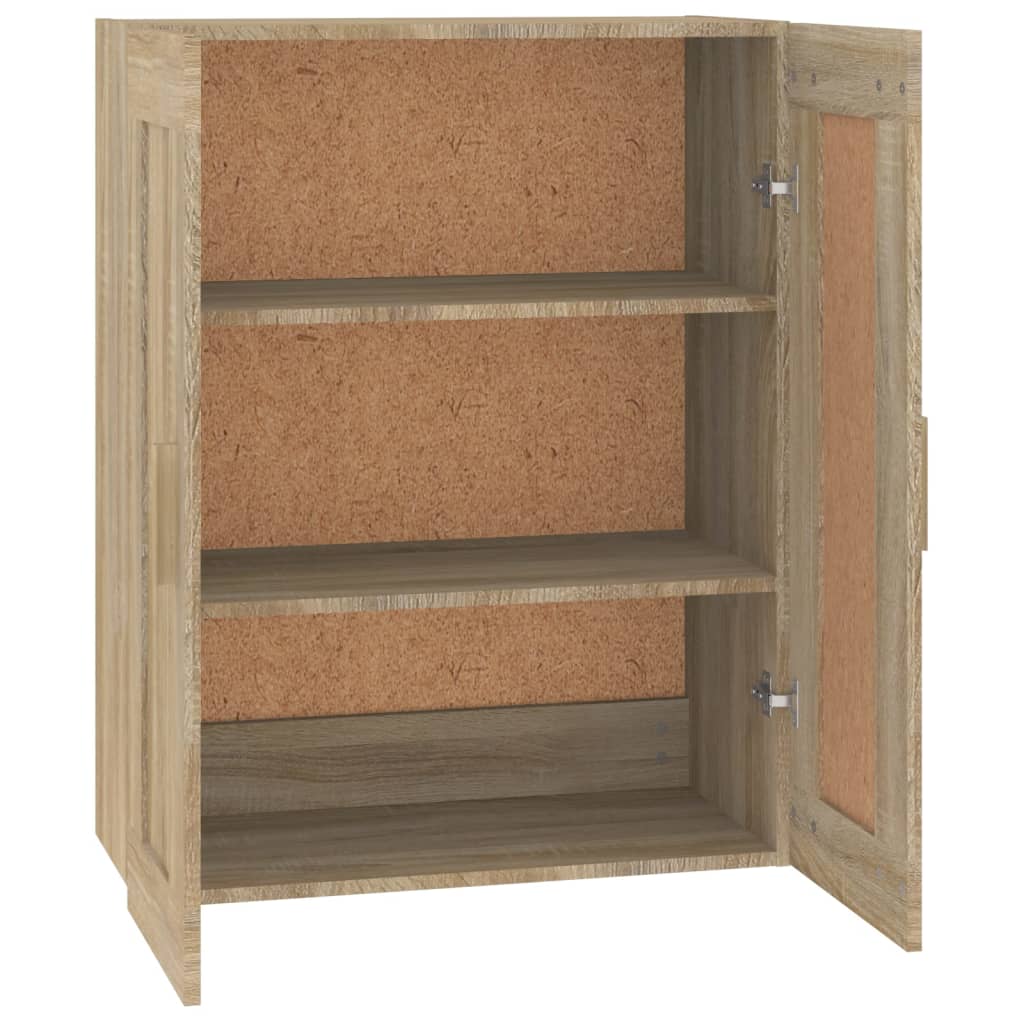 vidaXL Wandkast 69,5x32,5x90 cm bewerkt hout sonoma eikenkleurig