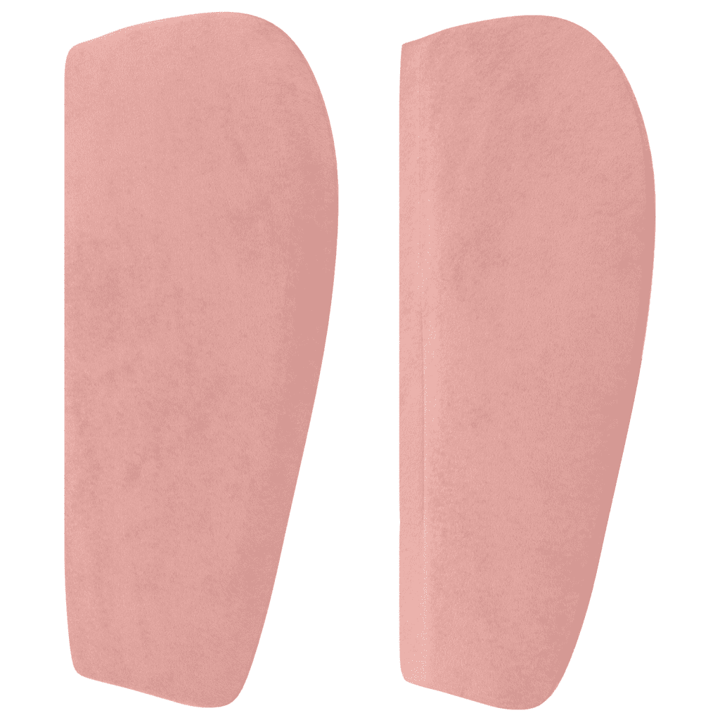 vidaXL Boxspring met matras fluweel roze 200x200 cm