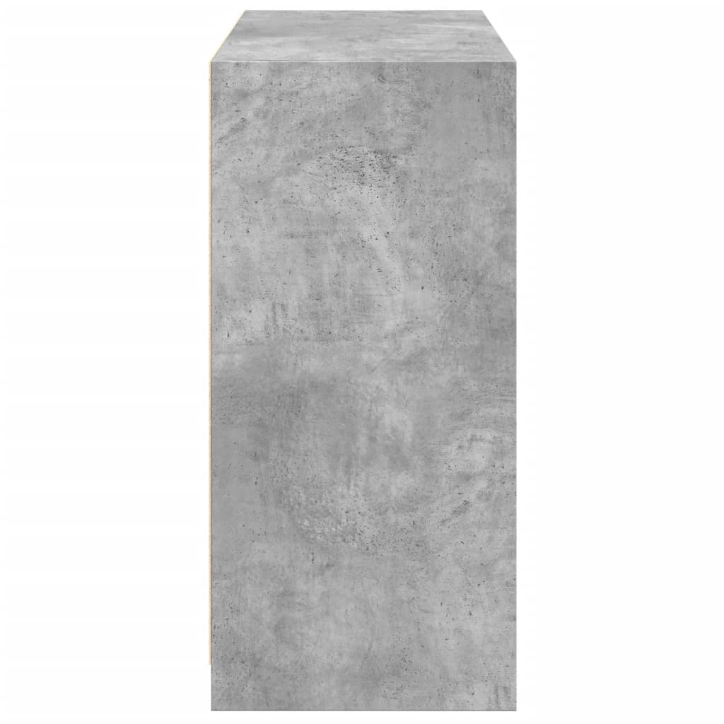 vidaXL Kledingkast 77x48x102 cm bewerkt hout betongrijs