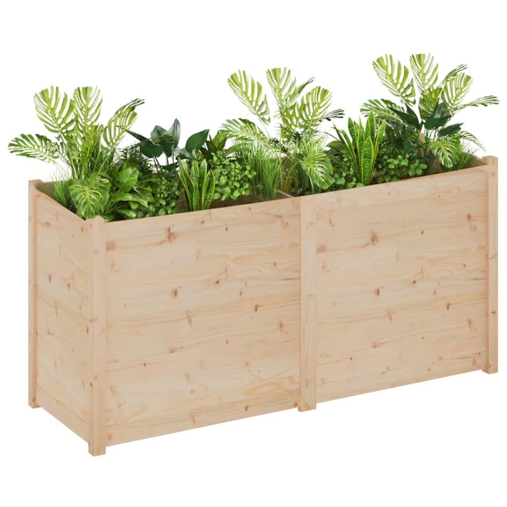 vidaXL Plantenbak 150x50x70 cm massief grenenhout