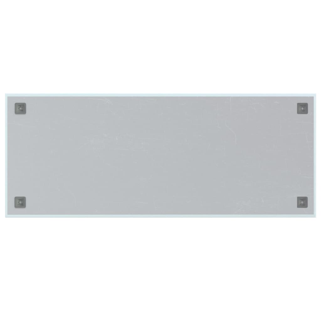 vidaXL Magneetbord voor aan de wand 100x40 cm gehard glas wit