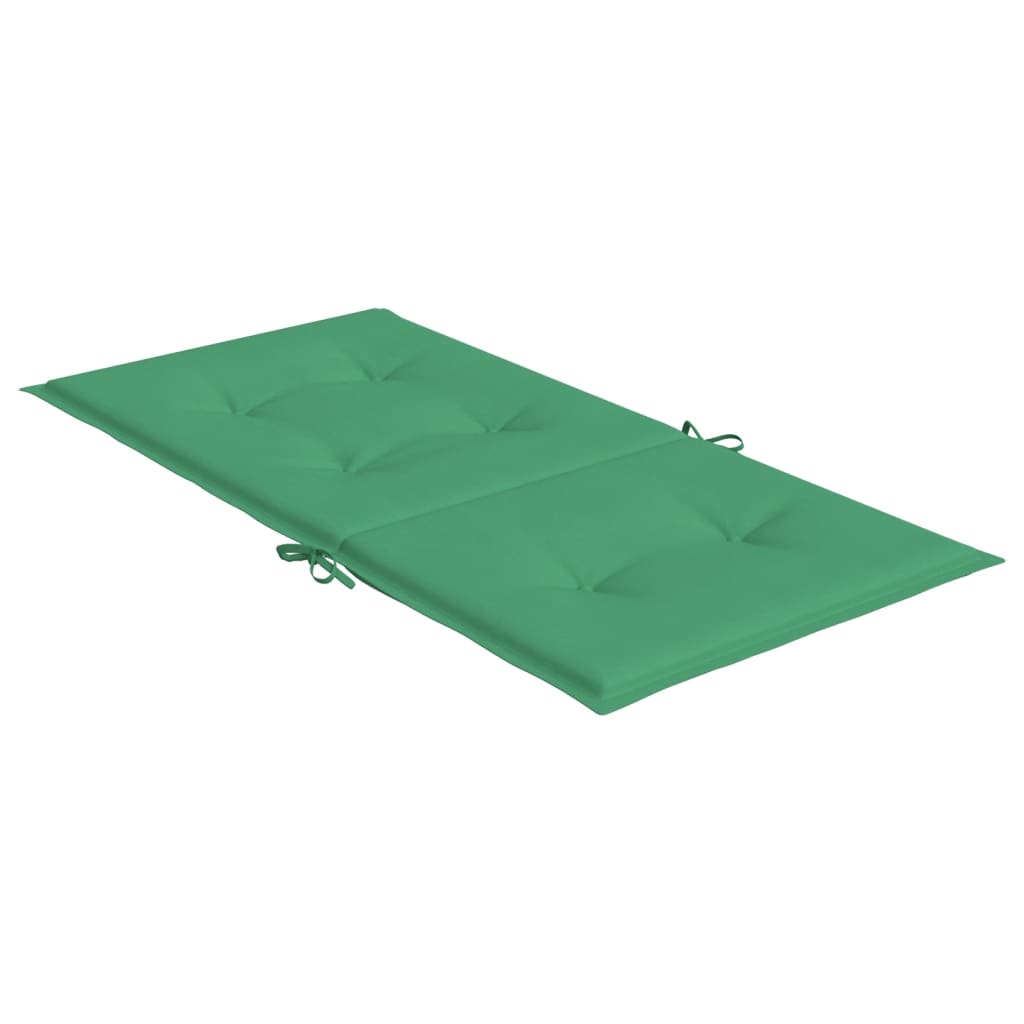 vidaXL Tuinstoelkussens lage rug 4 st 100x50x3 cm oxford stof groen