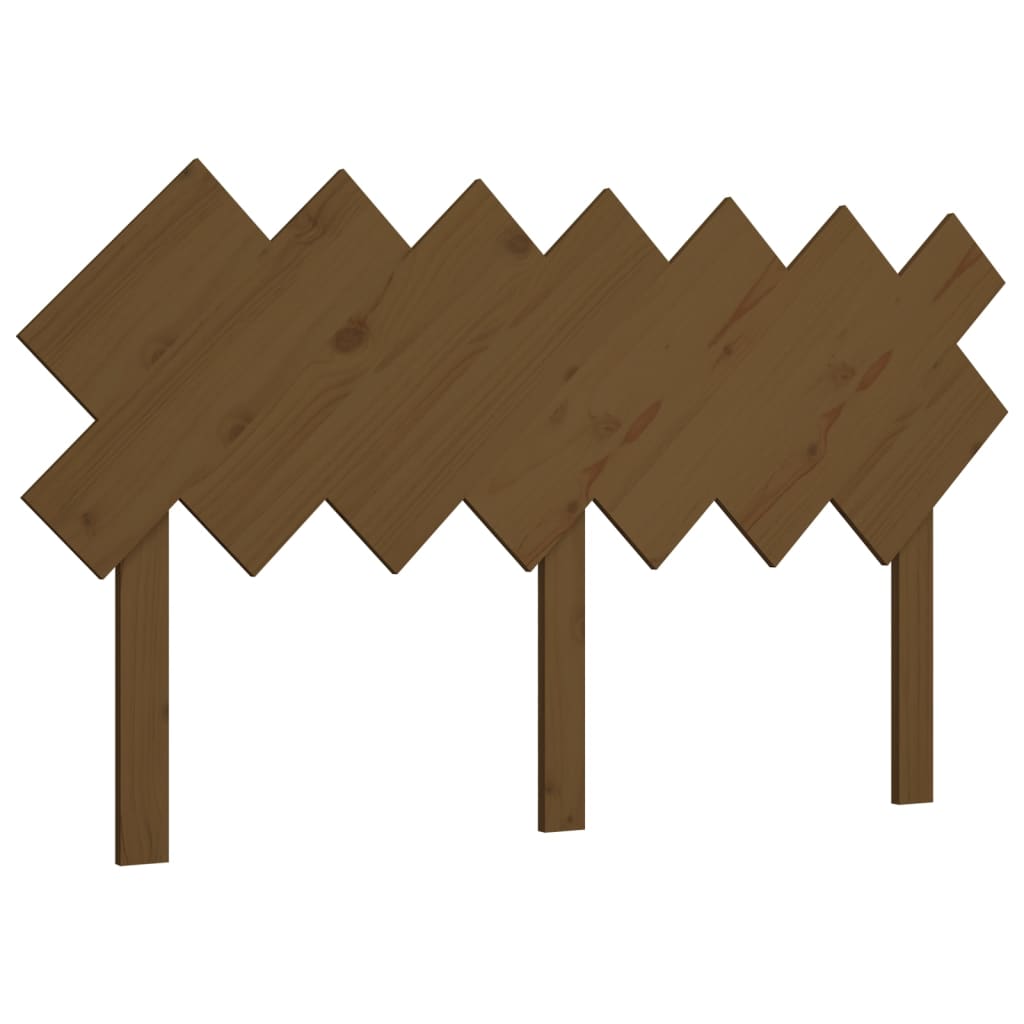 vidaXL Hoofdbord 151,5x3x81 cm massief grenenhout honingbruin