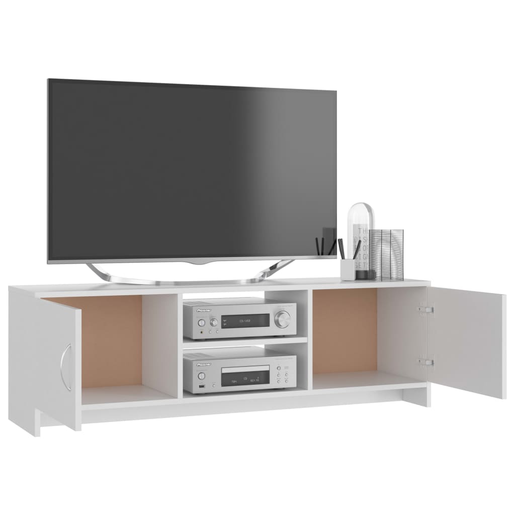 vidaXL Tv-meubel 120x30x37,5 cm spaanplaat wit