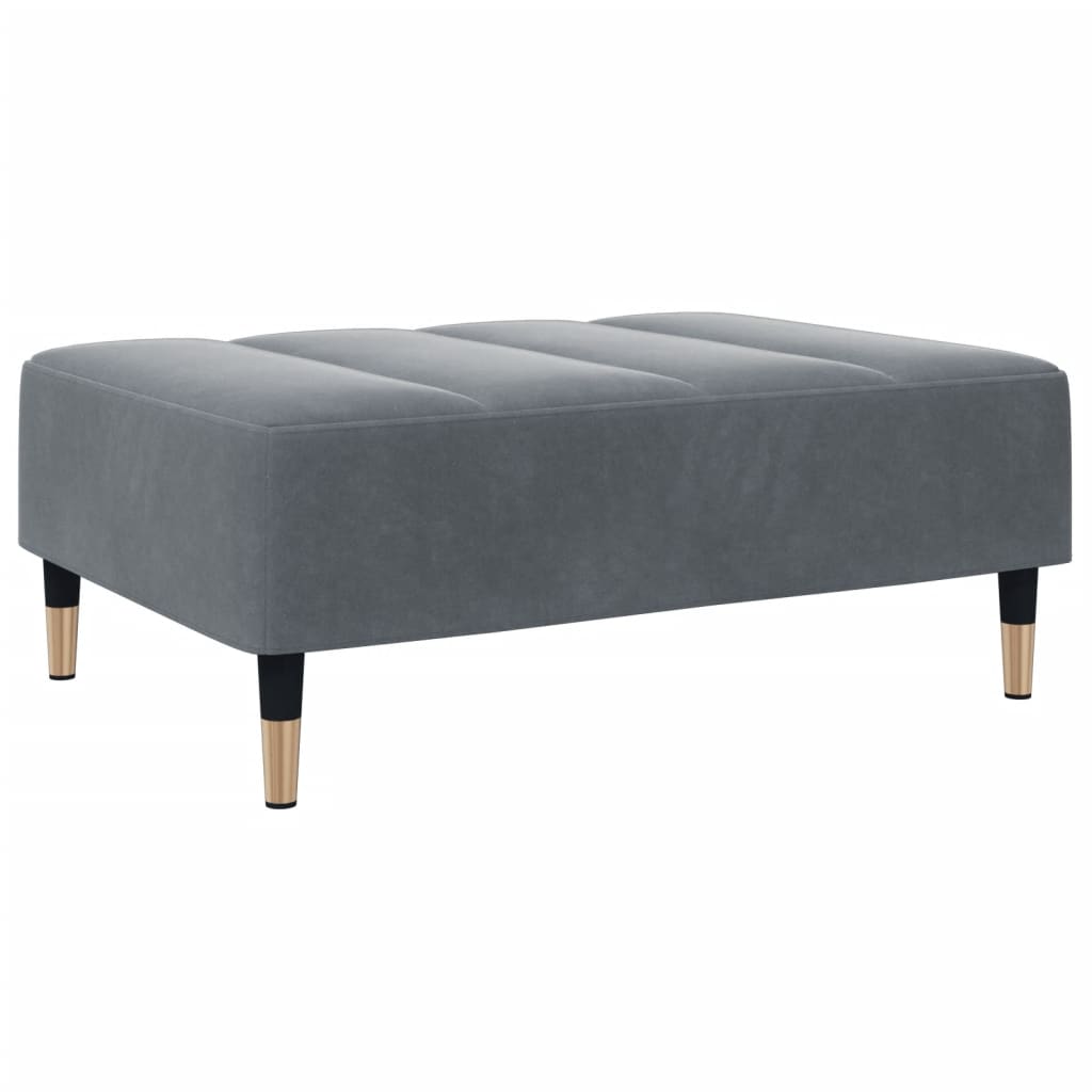 Voetenbank 77x55x31 cm fluweel blauw | -nl