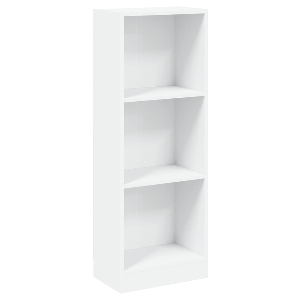 vidaXL Boekenkast met 3 schappen 40x24x109 cm bewerkt hout wit