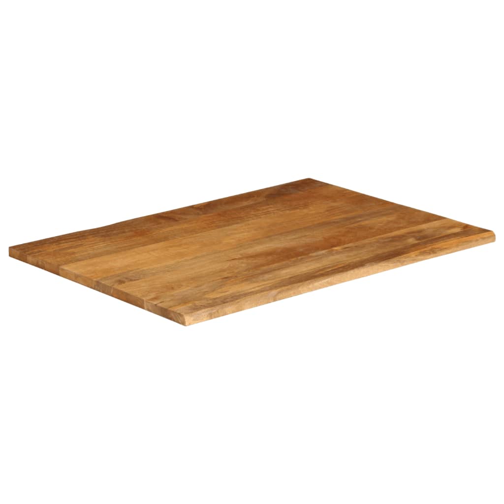 vidaXL Tafelblad met natuurlijke rand 90x80x2,5 cm massief mangohout