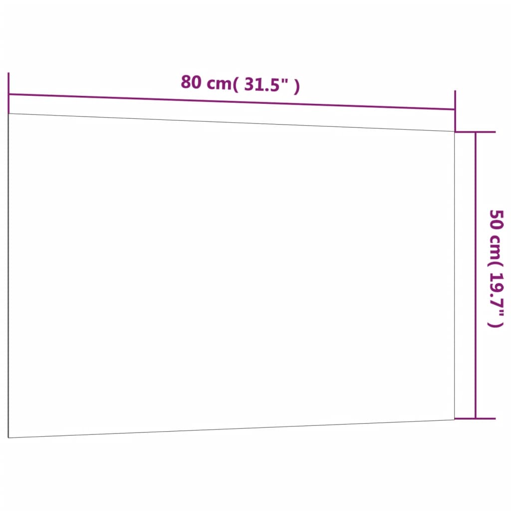 vidaXL Magneetbord voor aan de wand 80x50 cm gehard glas wit