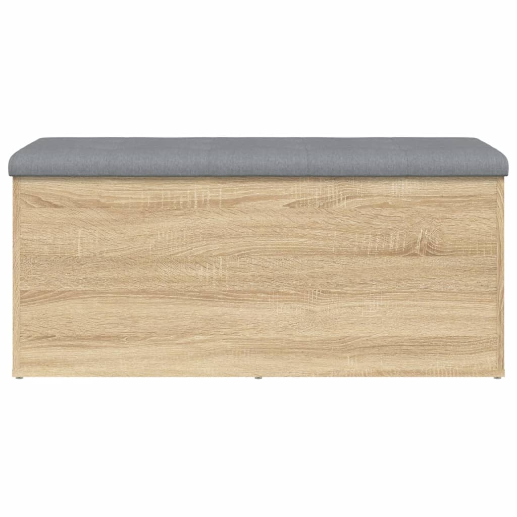 vidaXL Opbergbankje 102x42x45 cm bewerkt hout sonoma eikenkleurig