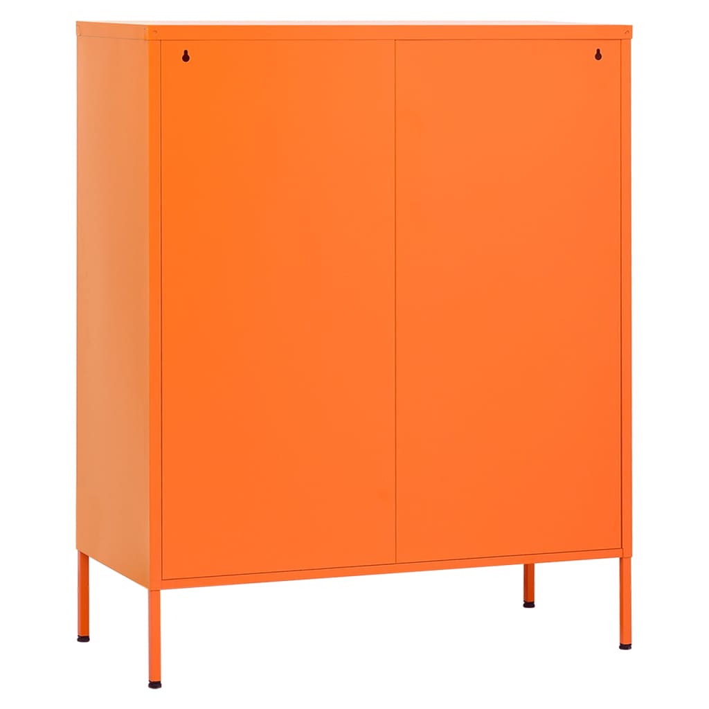 vidaXL Opbergkast 80x35x101,5 cm staal oranje