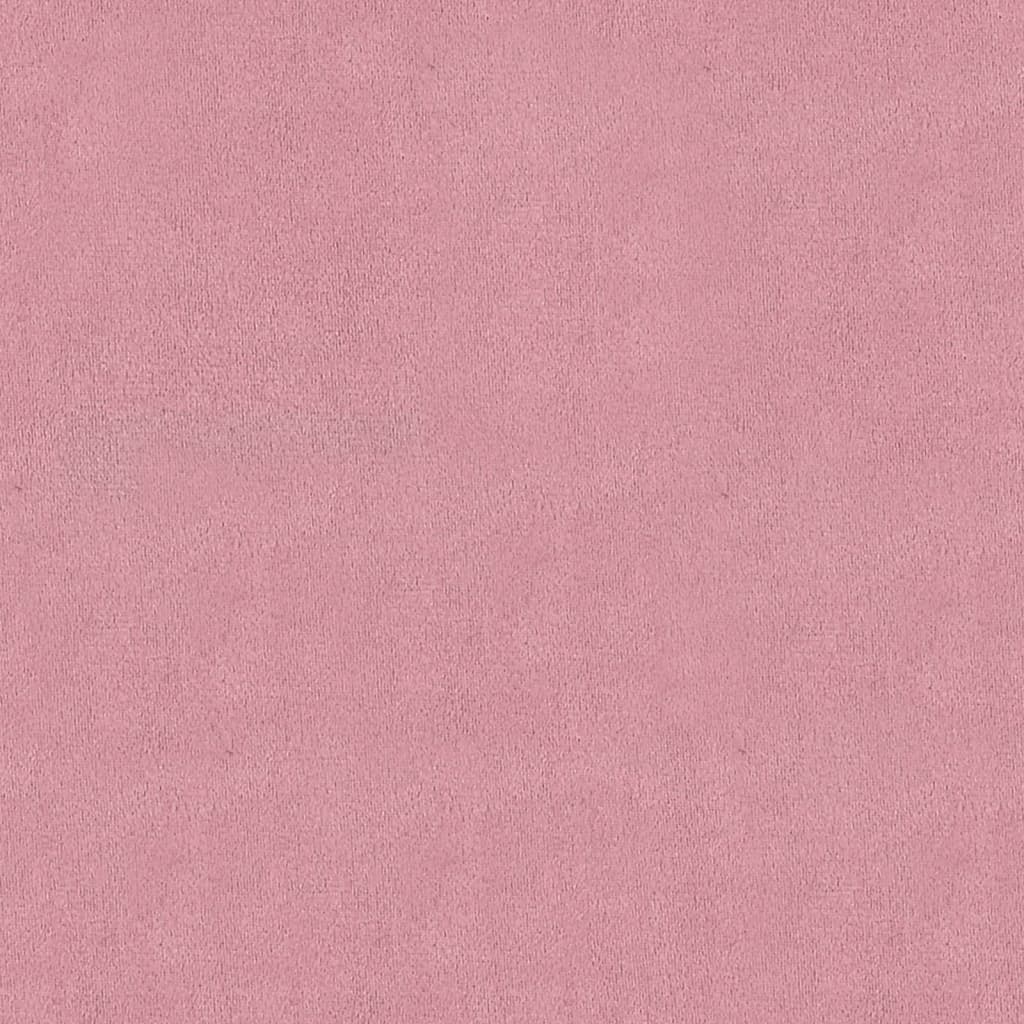 vidaXL Bankje 110x45x60 cm fluweel roze