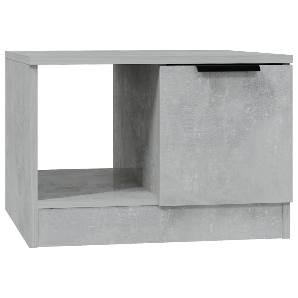 vidaXL Salontafel 50x50x36 cm bewerkt hout betongrijs